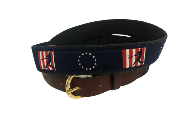 Men's Classic Ribbon Belt Baseball |Cotuit Casuals Exclusive Designs