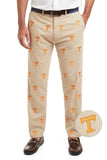 Men's Embroiderd Pants Tennessee on Khaki