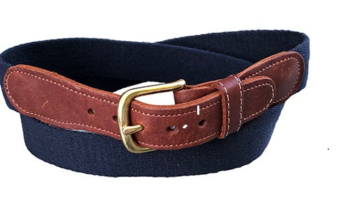 Men's Classic Surcingle Belt Navy | Cotuit Casuals