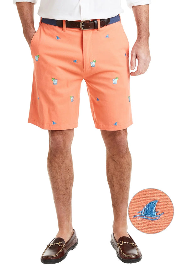 Embroidered Shorts by Castaway Clothing Fin and Tonic