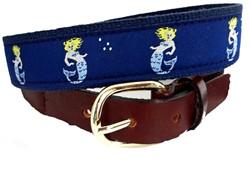 Men's nautical ribbon mermaid belt is a Design by Lillie Exclusive only sold on line and not in stores. Shop with Lillie and capture your mermaid