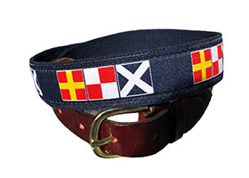 Men's  Preppy Ribbon Belts Spells Rum | Cotuit Casuals Exclusives